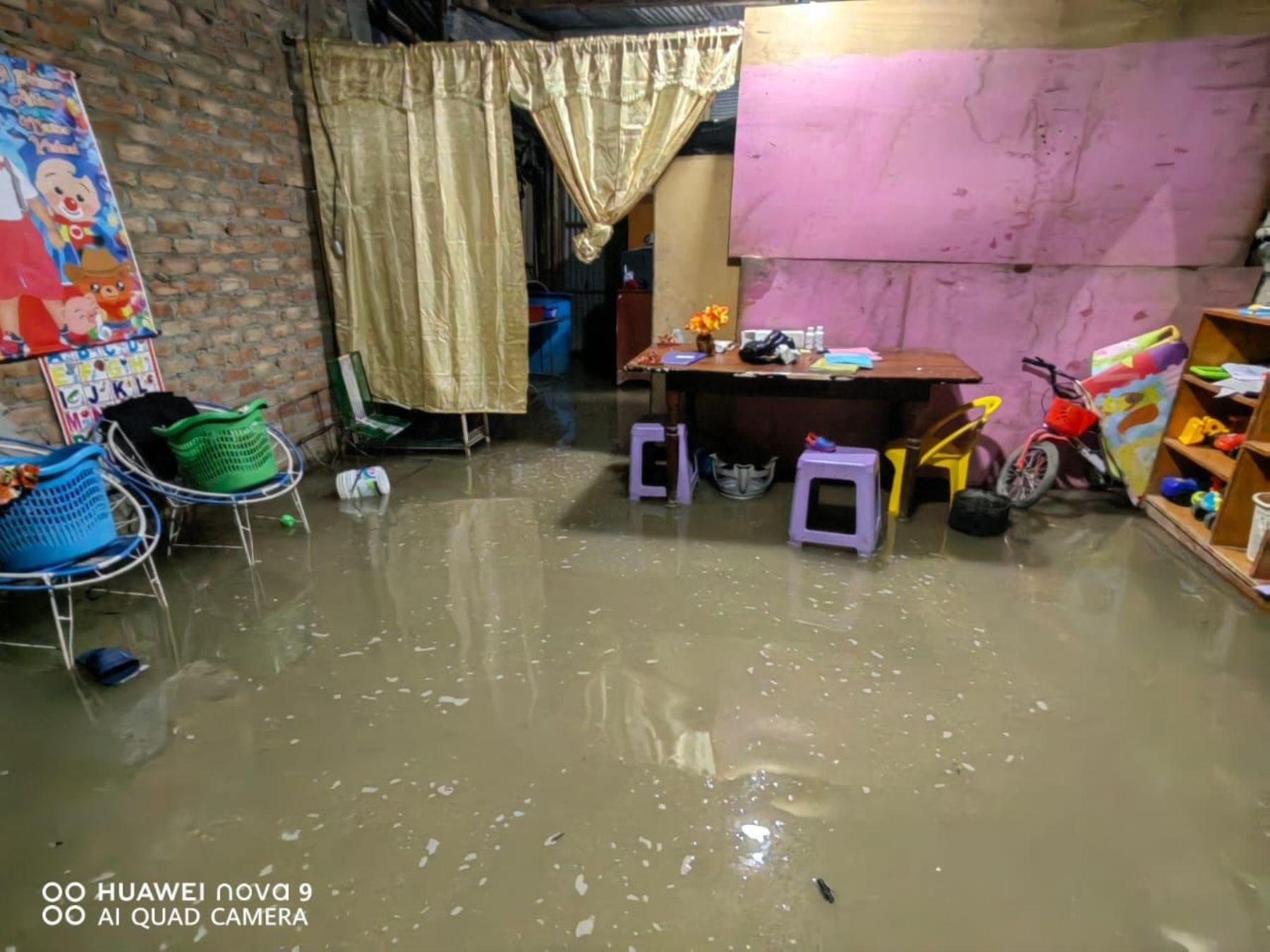 El distrito de Tambogrande sufre una de las lluvias más fuertes de la temporada. ANDINA/Difusión
