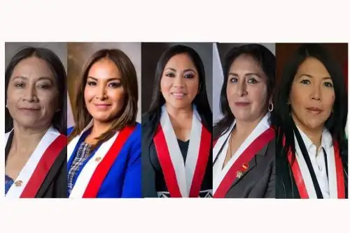 Las 5 congresistas investigadas por denuncias sobre recorte de sueldos. ANDINA/Difusión