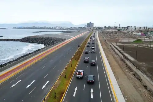 Tramo de la vía Costa Verde en la provincia del Callao. Foto: ANDINA/Difusión