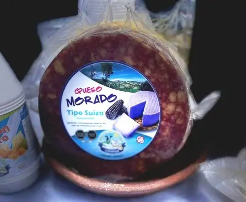El queso suizo, elaborado a base de maíz morado INIA 601, la supervariedad que potencia las propiedades de este cultivo, promete ser la sensación en Festival por el Día Nacional del Maíz que se organiza en Cajamarca. Foto: Eduard Lozano