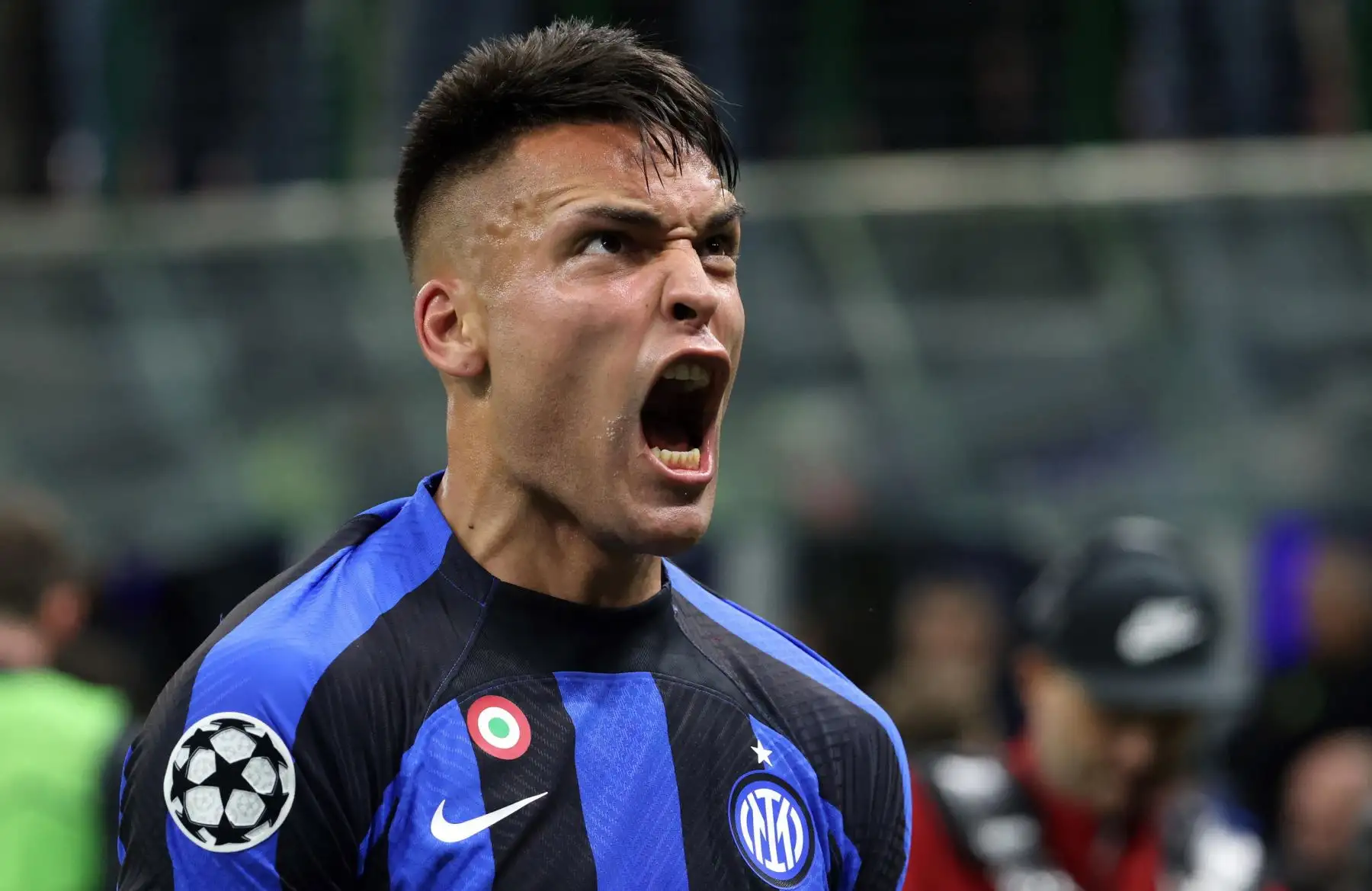 Lautaro Martínez del Inter de Milán celebra tras anotar el gol 2-1 durante el partido de vuelta de los cuartos de final de la Liga de Campeones de la UEFA entre el FC Inter de Milán y el SL Benfica, en Milán, Italia.
Foto: EFE