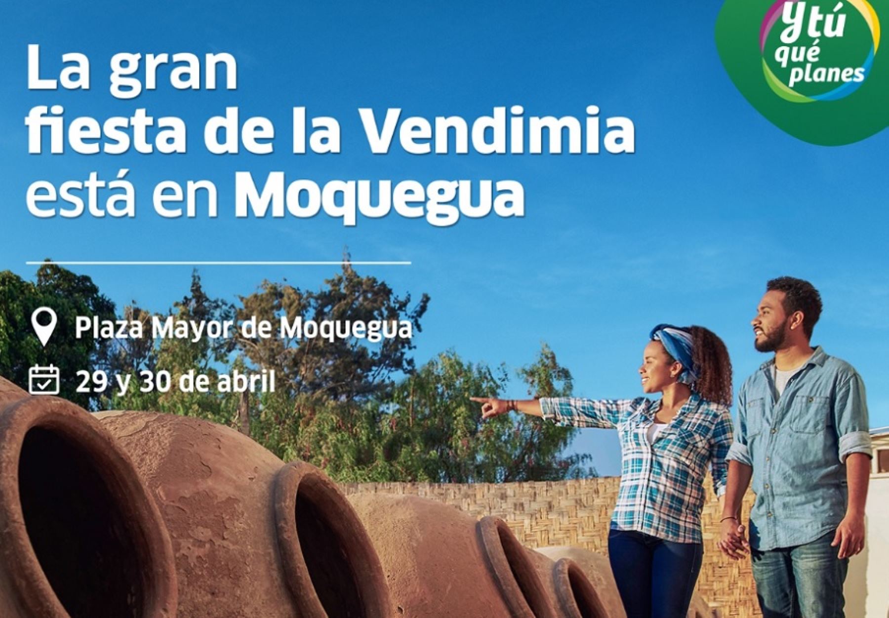 La región Moquegua se vestirá de gala y recibirá a los visitantes con sus mejores vinos, piscos, gastronomía, entre otros notables atractivos turísticos y su inconfundible hospitalidad en el XV Festival de la Vendimia Moqueguana 2023, a realizarse el próximo 29 y 30 de abril en este fascinante destino del sur peruano.