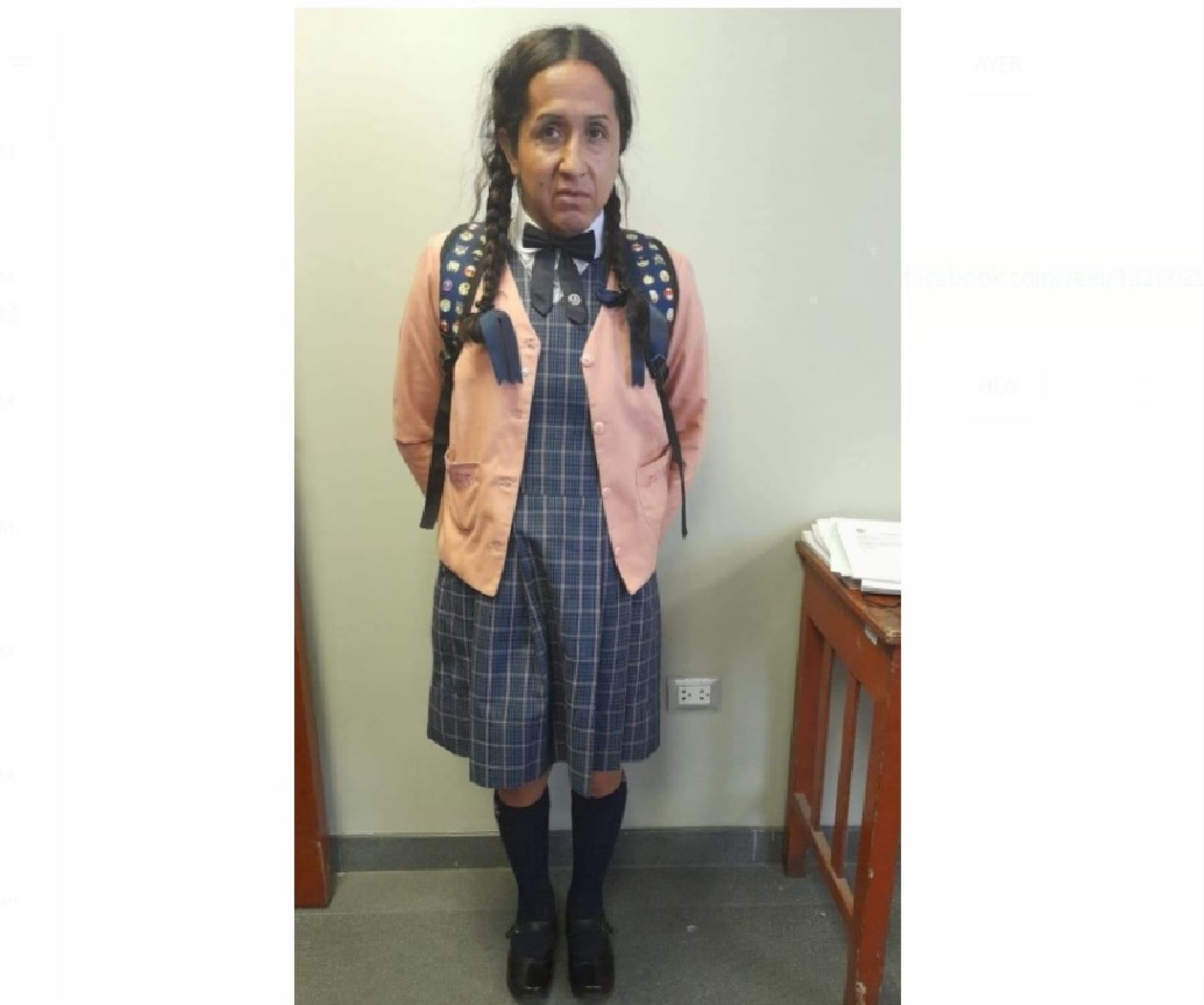 Fiscalía de Violencia contra la Mujer de Huancayo abrió investigación a Walter Solís Calero, el sujeto que se disfrazó de alumna para ingresar a un colegio y esconderse en el baño de mujeres.