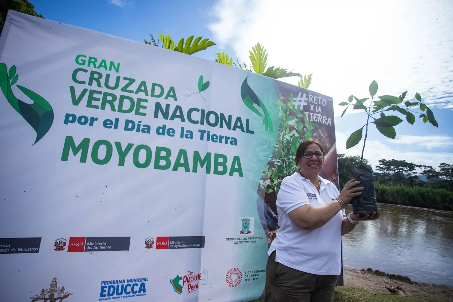 A la fecha, se han implementado 5 intervenciones de la “Gran Cruzada Verde”, con más de 119,000 árboles plantados, y la meta a fin de año es alcanzar los 10 millones de árboles. La campaña se lleva a cabo en el contexto del Objetivo Prioritario 9 de la Política Nacional del Ambiente al 2030. Foto: ANDINA/Ministerio de Desarrollo Agrario y Riego