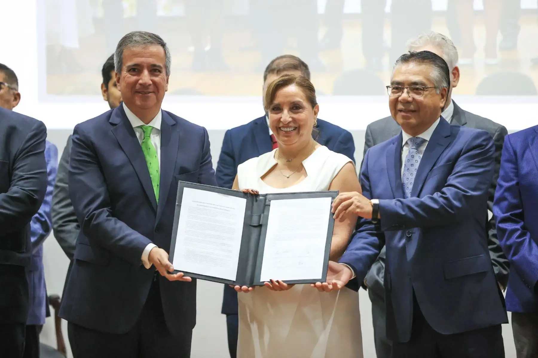 Presidenta de la república, Dina Boluarte, participó en el lanzamiento de la coalición por una economía circular manufacturera. Foto: ANDINA/ Prensa Presidencia
