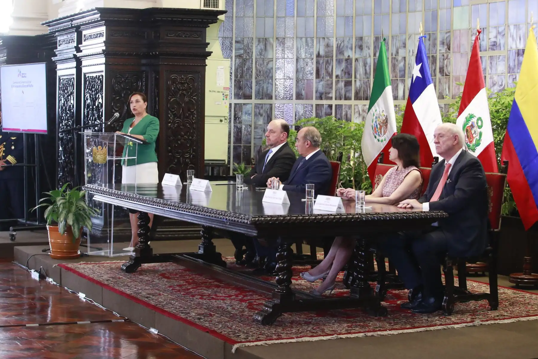 Presidenta de la república, Dina Boluarte, participó en la conmemoración del 12.° aniversario de la Alianza del Pacífico.
Foto: ANDINA/Prensa Presidencia