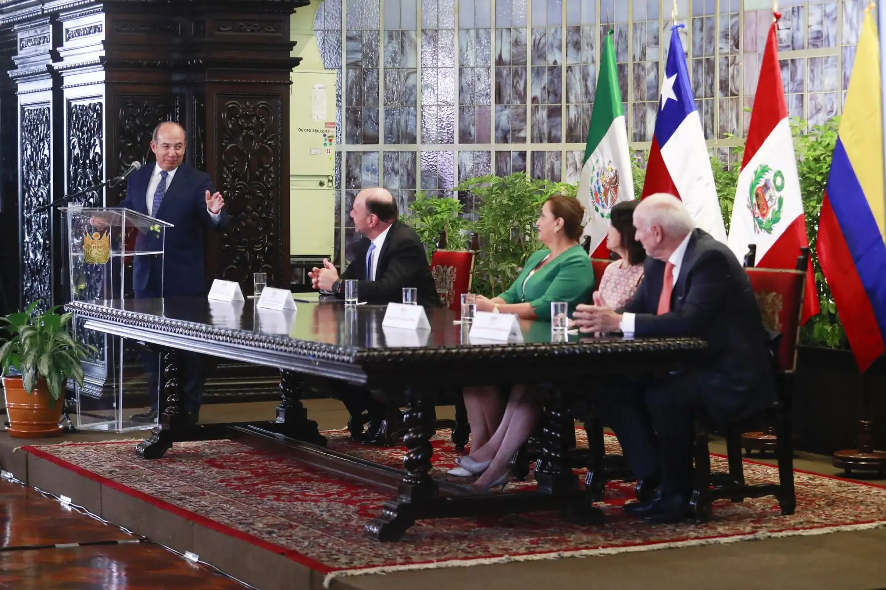 Presidenta de la república, Dina Boluarte, participó en la conmemoración del 12.° aniversario de la Alianza del Pacífico.
Foto: ANDINA/Prensa Presidencia