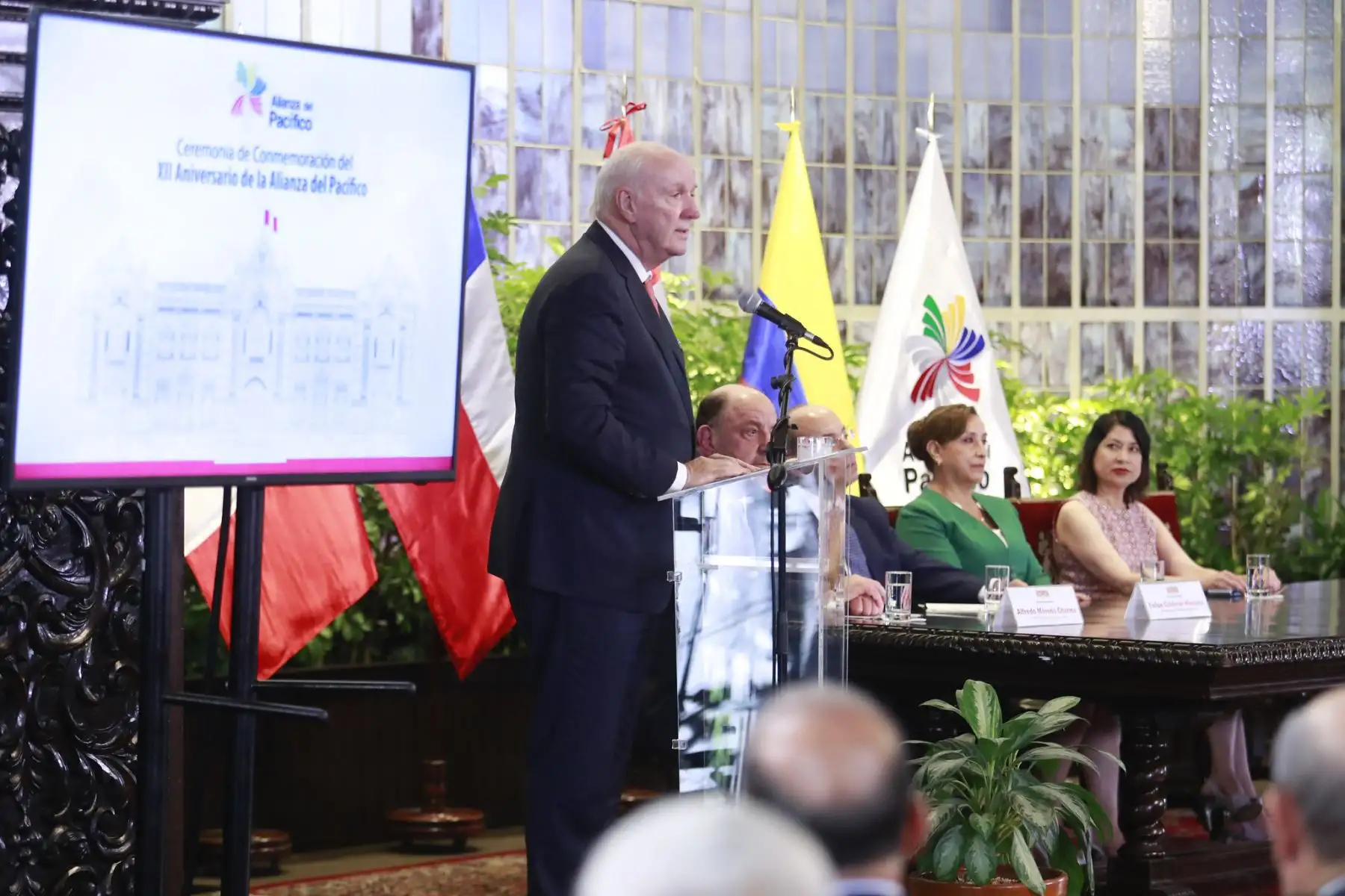 Presidenta de la república, Dina Boluarte, participó en la conmemoración del 12.° aniversario de la Alianza del Pacífico.
Foto: ANDINA/Prensa Presidencia