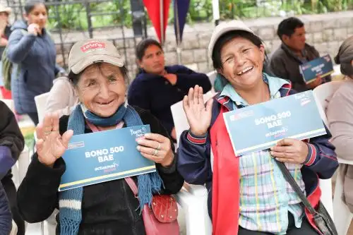 Beneficiarias del Bono de Arrendamiento de Vivienda para emergencias. ANDINA/Difusión