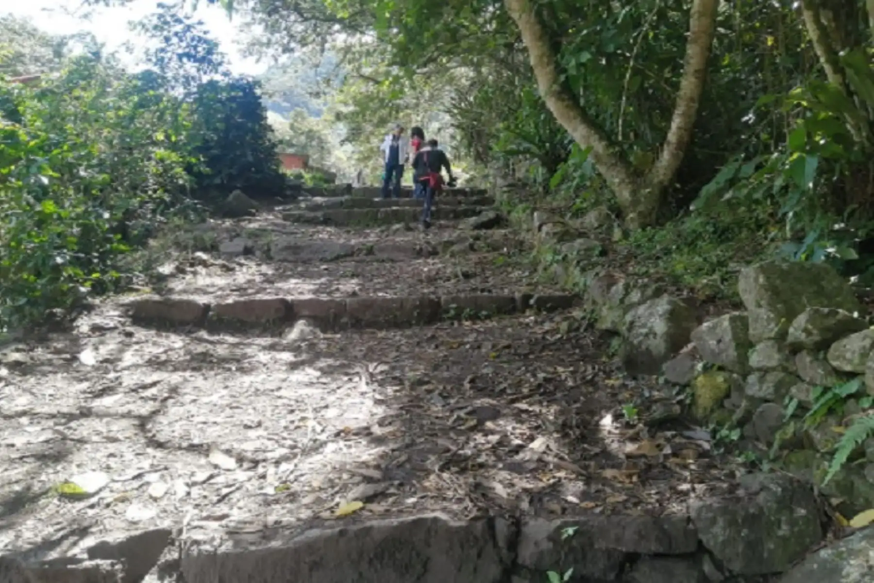 El tramo del camino inca en Lucmabamba se ubica aproximadamente a 65 kilómetros de Choquequirao, a 60 kilómetros del nevado de Salkantay y a 70 kilómetros de Vilcabamba.