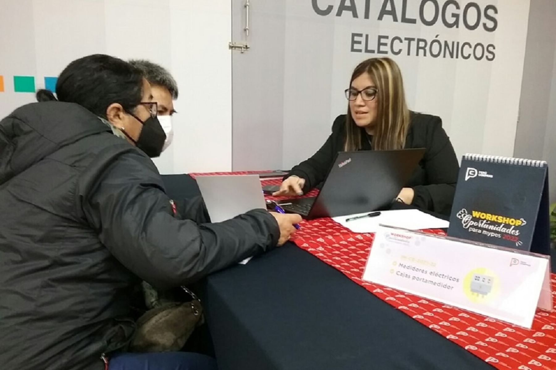 Taller de Perú Compras para informar a la mype sobre oportunidades de vender al Estado. Foto: Cortesía.