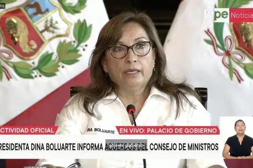 Presidenta Dina Boluarte hizo anuncios. ANDINA/Difusión