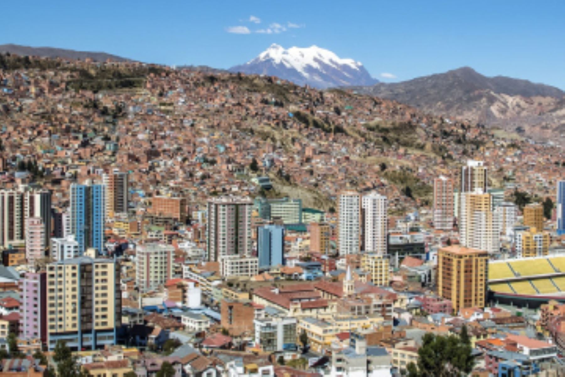 Panorámica de la ciudad de La Paz, capital de Bolivia. Foto: Internet