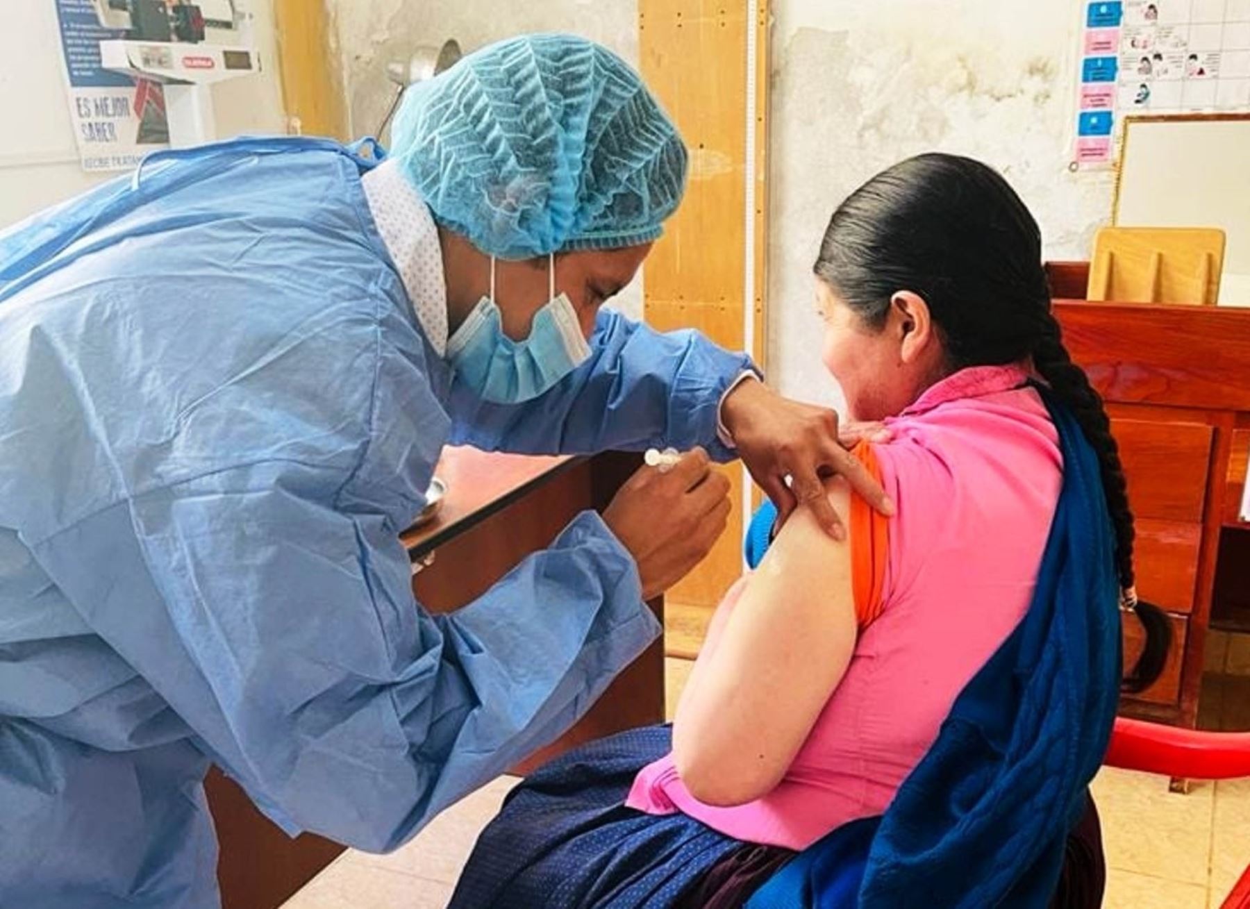 Dos días antes de concluir la campaña, la región Cajamarca supera la meta de aplicar 18,000 dosis en la Semana de la Vacunación en las Américas. Foto: ANDINA/difusión.