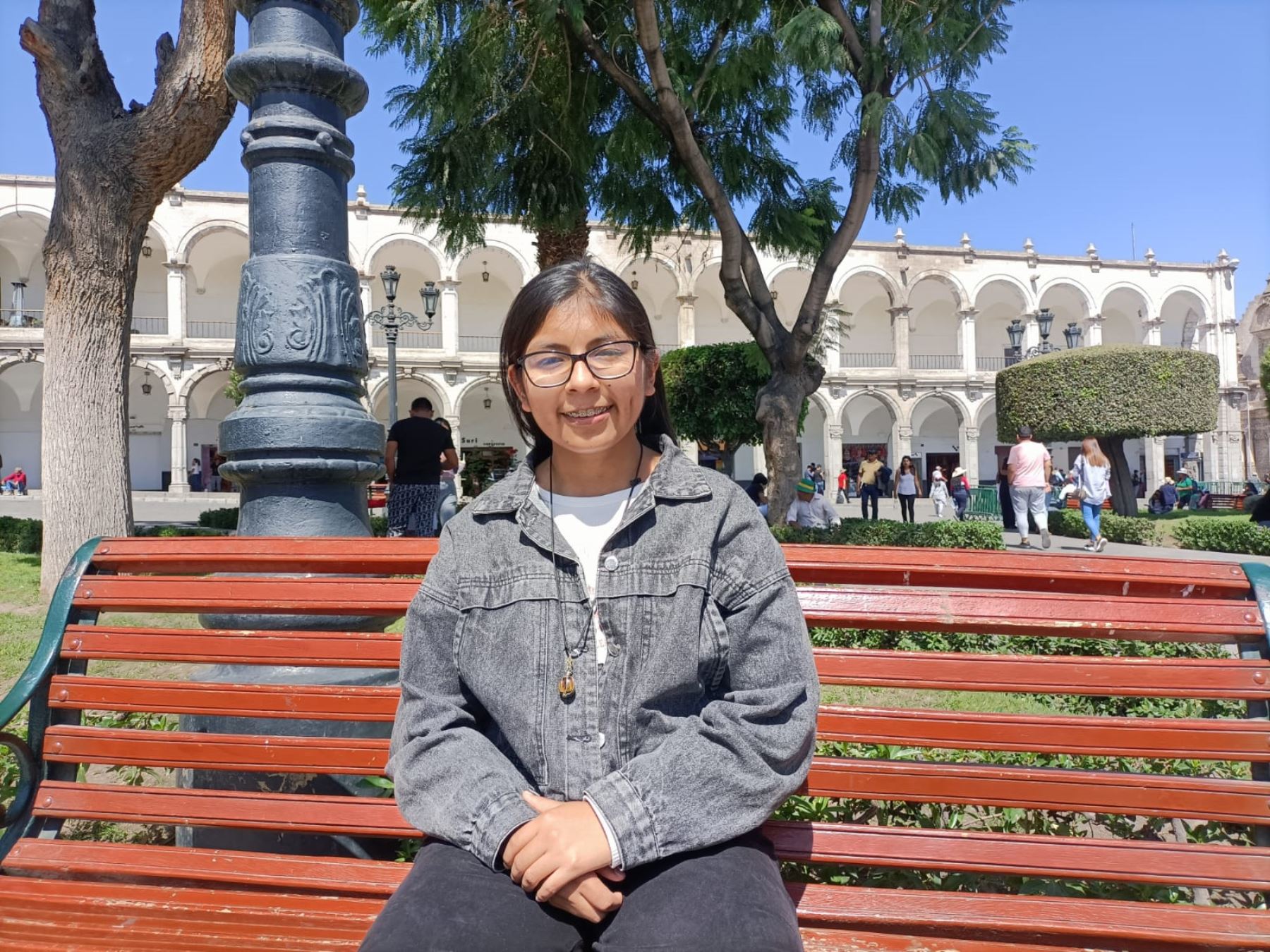 Andrea Huamán viajará en agosto a Estados Unidos para visitar la NASA. Ella es una de las 12 adolescentes seleccionadas por el programa "Ella es Astronauta". Foto: Rocío Méndez