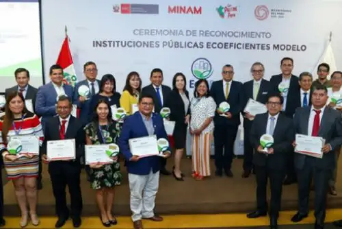 El Ministerio del Ambiente entregó reconocimiento a instituciones públicas ecoeficientes