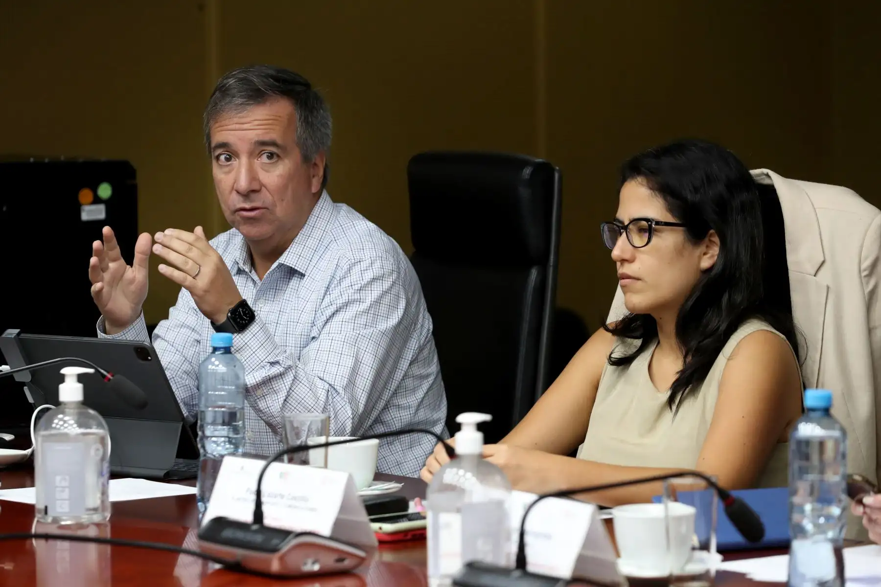 Reunión fuerza de tarea ministerial para la emergencia en el norte COEN Chorrillos. Foto:Difusión