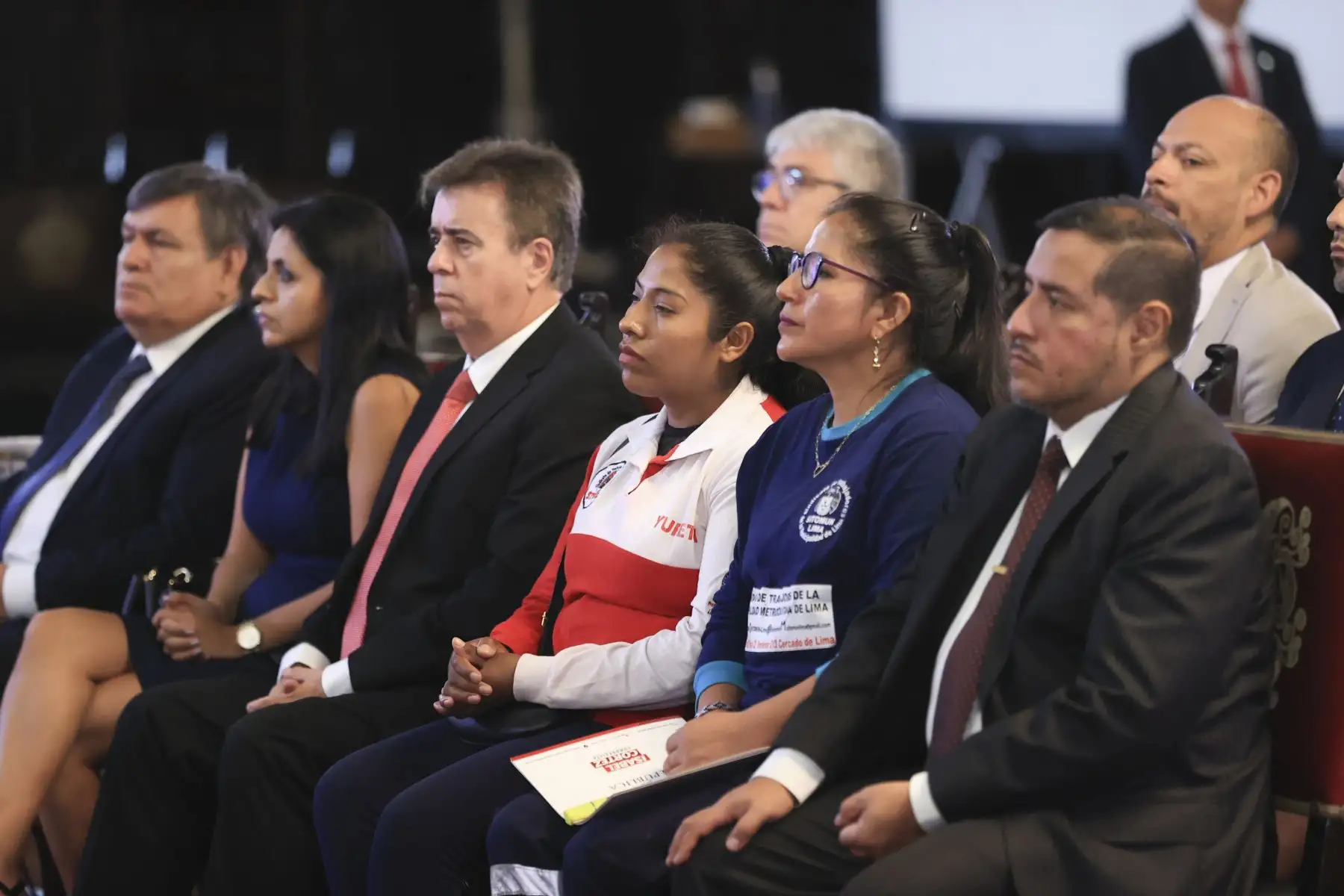 Presidenta de la república, Dina Boluarte, participa en ceremonia de condecoración de la Orden del Trabajo 2023, en el marco del Día Internacional de los Trabajadores. Foto:ANDINA/Prensa Presidencia