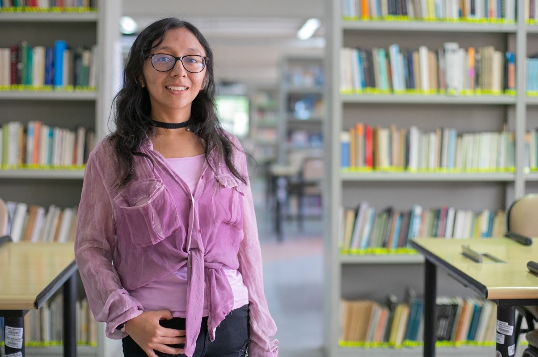 Joseline Chero Mancisidor logró ingresar a la carrera de Economía en la Universidad Nacional Mayor de San Marcos y estudiará con todos los gastos pagados tras haber obtenido el primer puesto de Beca 18, convocatoria 2023, del Programa Nacional de Becas y Crédito Educativo (Pronabec). Foto: Pronabec