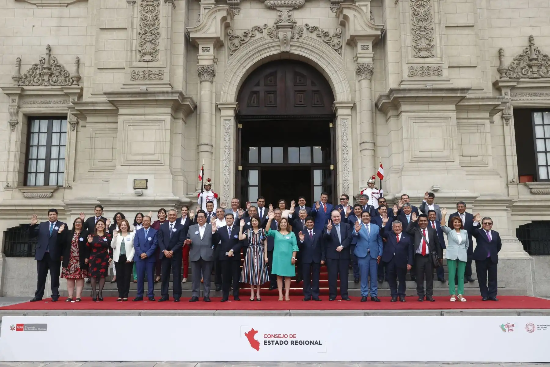 La presidenta de la República, Dina Boluarte, clausura el Consejo de Estado Regional, instancia destinada a resolver los problemas que aquejan a la población más vulnerable del país. Foto: ANDINA/ Prensa Presidencia