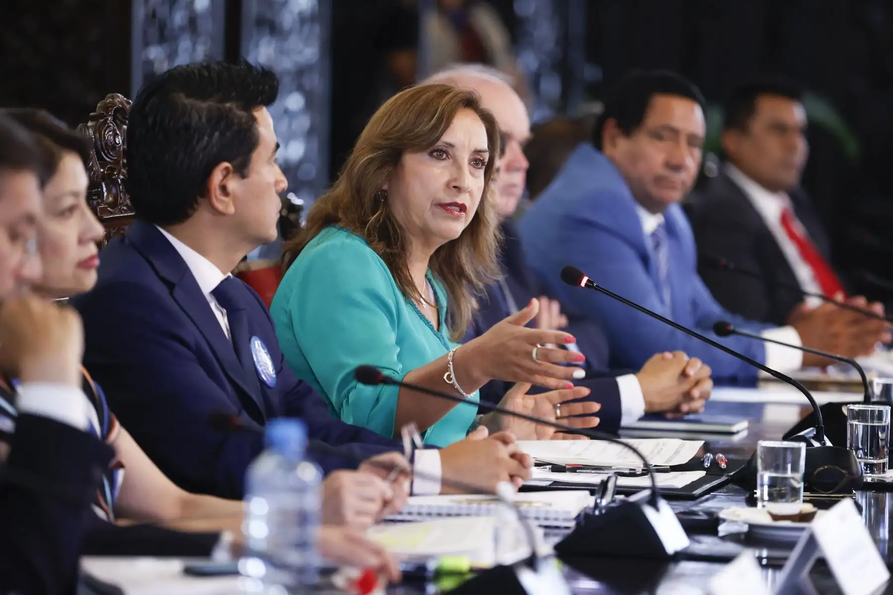 La presidenta de la República, Dina Boluarte, clausura el Consejo de Estado Regional, instancia destinada a resolver los problemas que aquejan a la población más vulnerable del país. Foto: ANDINA/ Prensa Presidencia