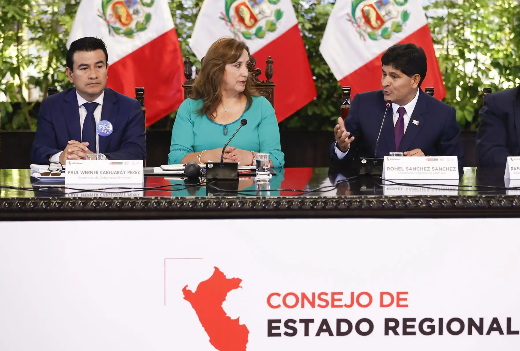 La presidenta de la República, Dina Boluarte, clausura el Consejo de Estado Regional, instancia destinada a resolver los problemas que aquejan a la población más vulnerable del país. Foto: ANDINA/ Prensa Presidencia