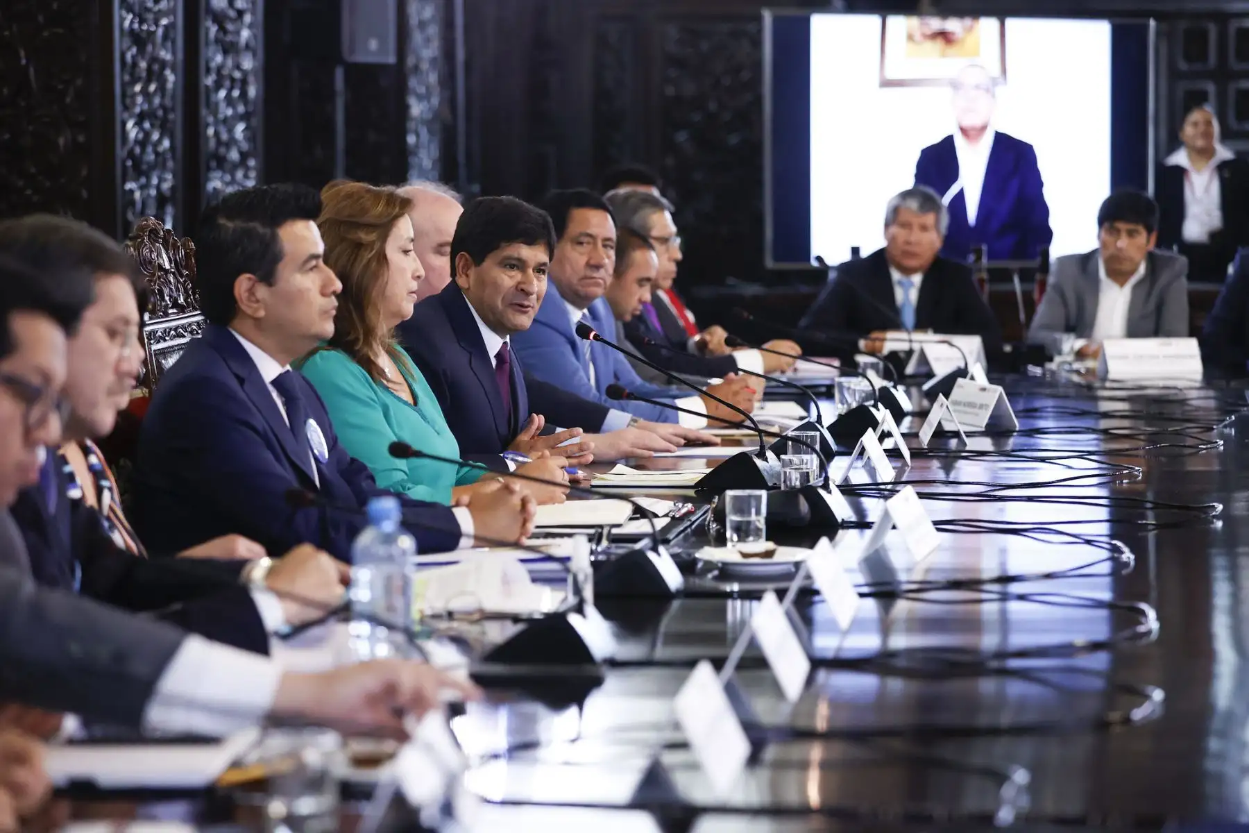 La presidenta de la República, Dina Boluarte, clausura el Consejo de Estado Regional, instancia destinada a resolver los problemas que aquejan a la población más vulnerable del país. Foto: ANDINA/ Prensa Presidencia