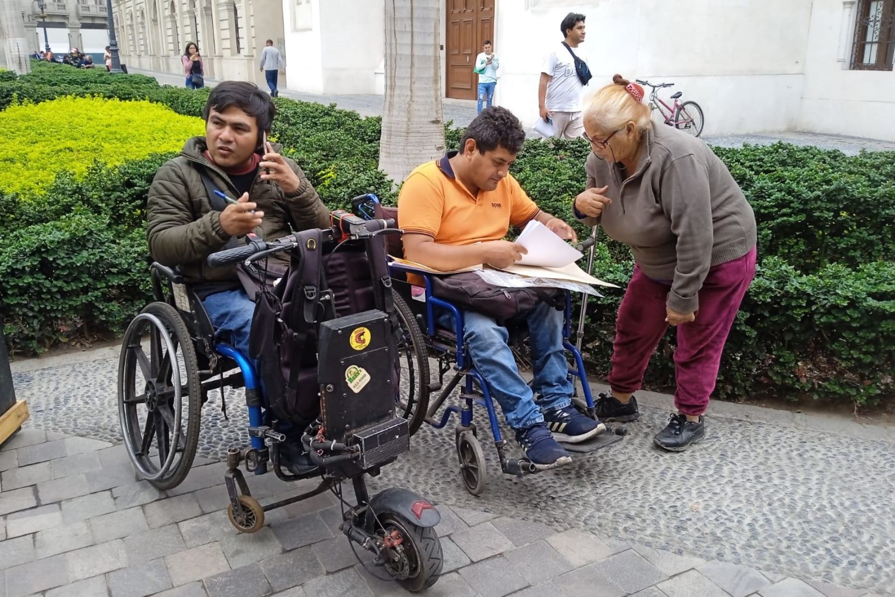 Comerciantes informales con discapacidad del centro de Lima solicitan dialogar para una reubicación voluntaria y ordenada. Foto:ANDINA/Difusión