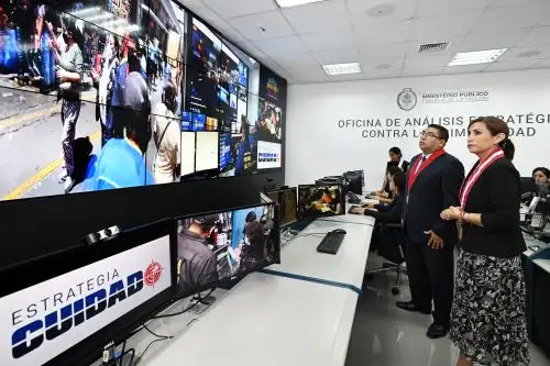 La titular del Ministerio Público, Patricia Benavides, supervisó la actuación fiscal y explicó que esta iniciativa es una medida conjunta para identificar nuevas zonas de incidencia delictiva. ANDINA/ Ministerio Público.