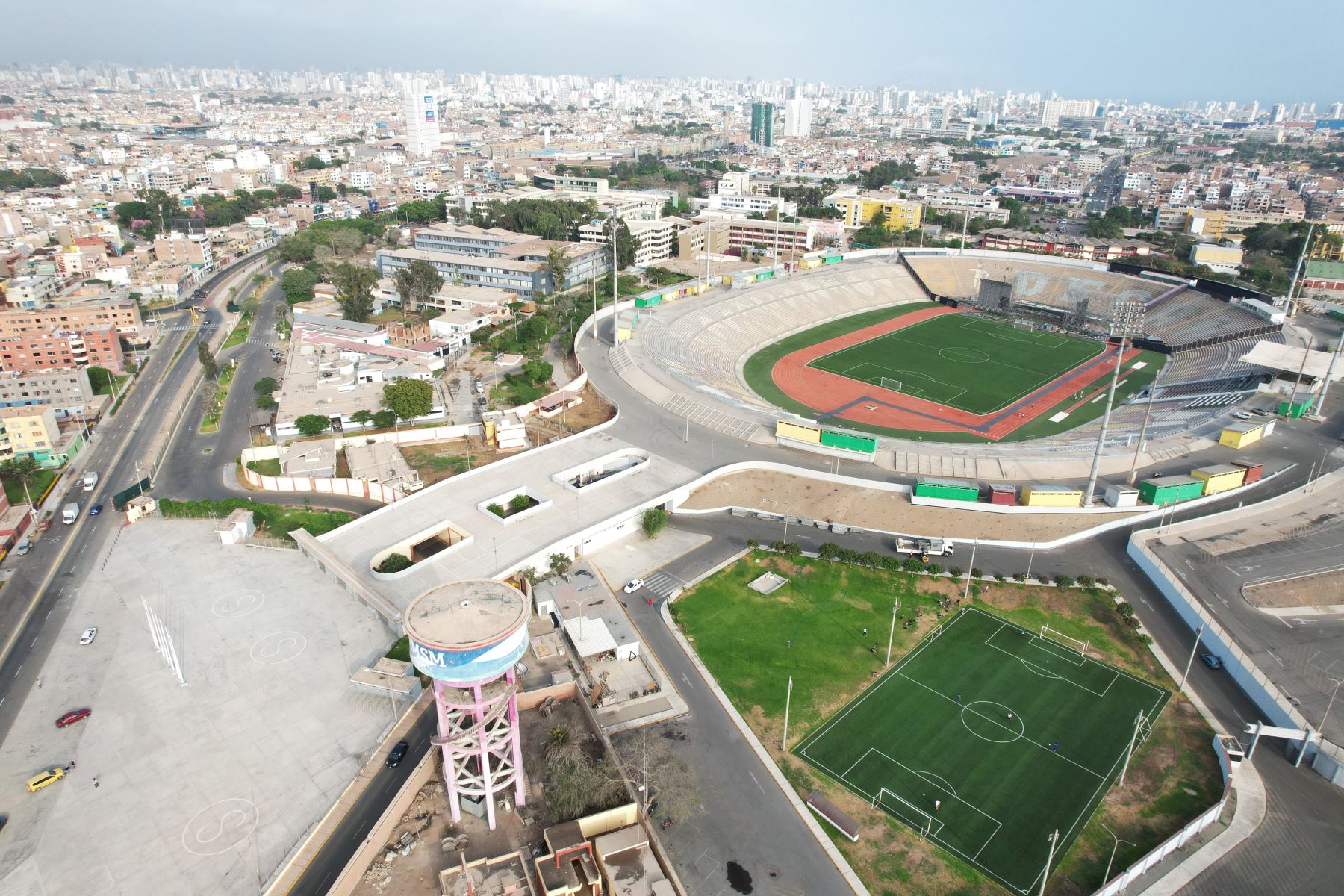 Vista aérea de la ciudad universitaria de la Universidad San Marcos, decana de América. Foto: ANDINA/Daniel Bracamonte