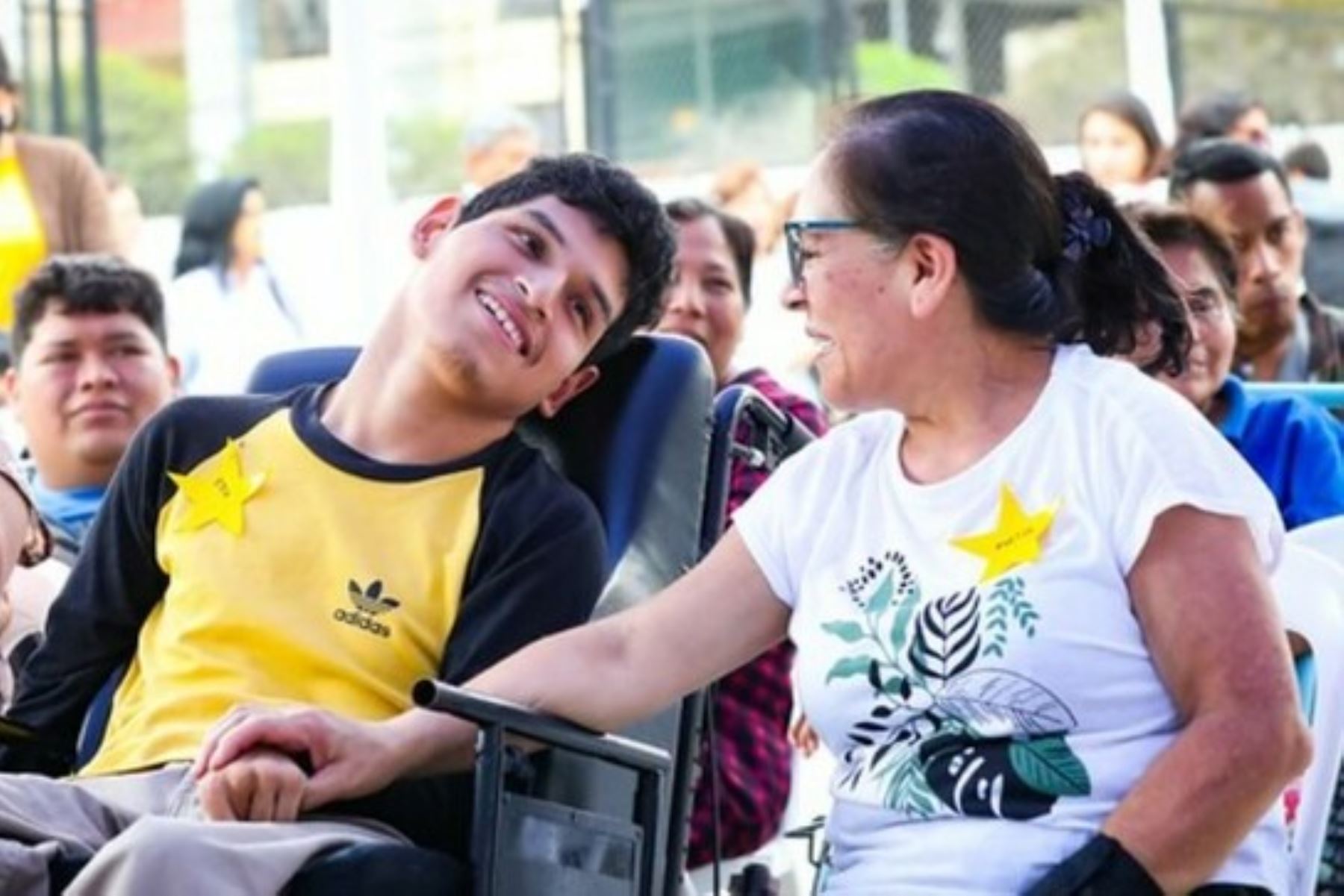 Edu Pinazo, de 22 años, recibe terapias física, de lenguaje, ocupacional, psicológica y de rehabilitación. Foto: Midis
