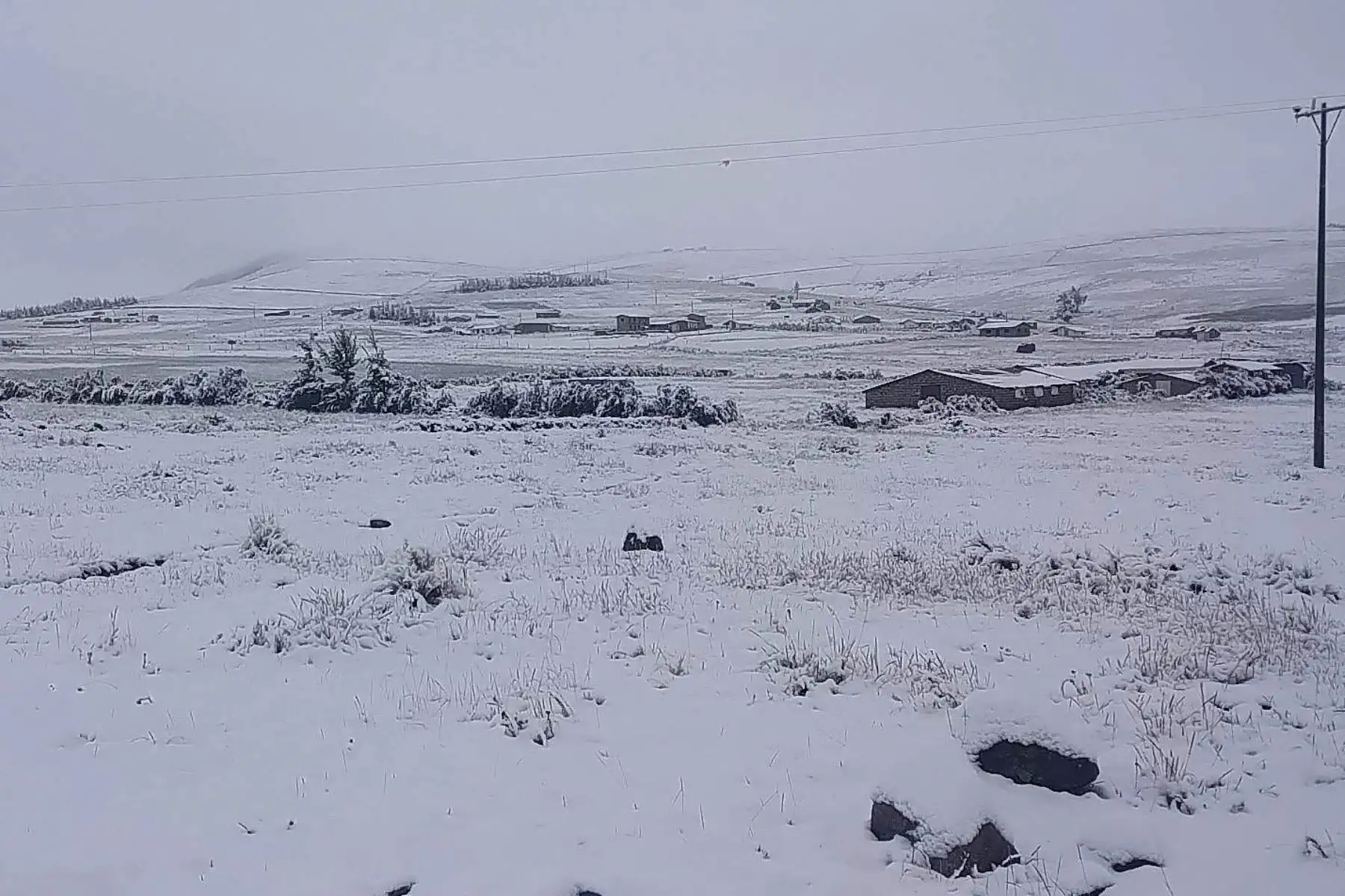 Se espera la ocurrencia de granizo y nieve en zonas por encima de los 2800 y 3800 m s. n. m. de la sierra centro y sur, respectivamente.ANDINA/Percy Hurtado Santillán