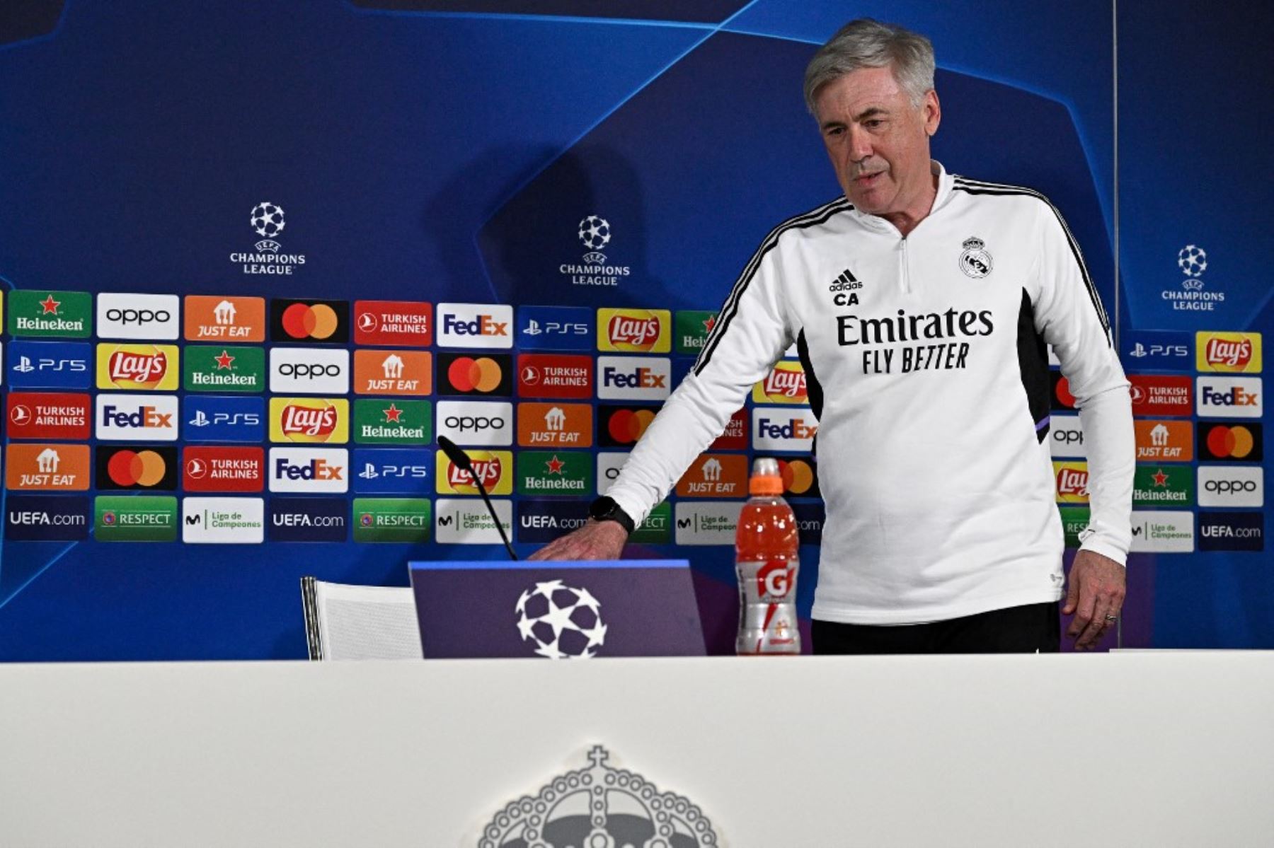 El técnico Carlo Ancelotti busca neutralizar a todo el conjunto del City