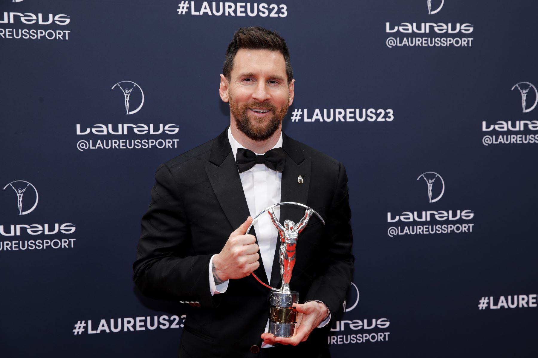 Leo Messi ganó este lunes el Premio Laureus como mejor deportista masculino de 2022. Foto: EFE