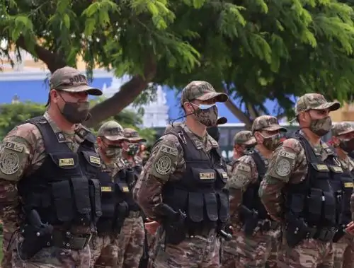 Con el arribo de un nuevo contingente conformado por 150 agentes de la Dinoes, la Policía Nacional reforzará el trabajo contra la inseguridad ciudadana en la ciudad de Trujillo. Foto: ANDINA/difusión.