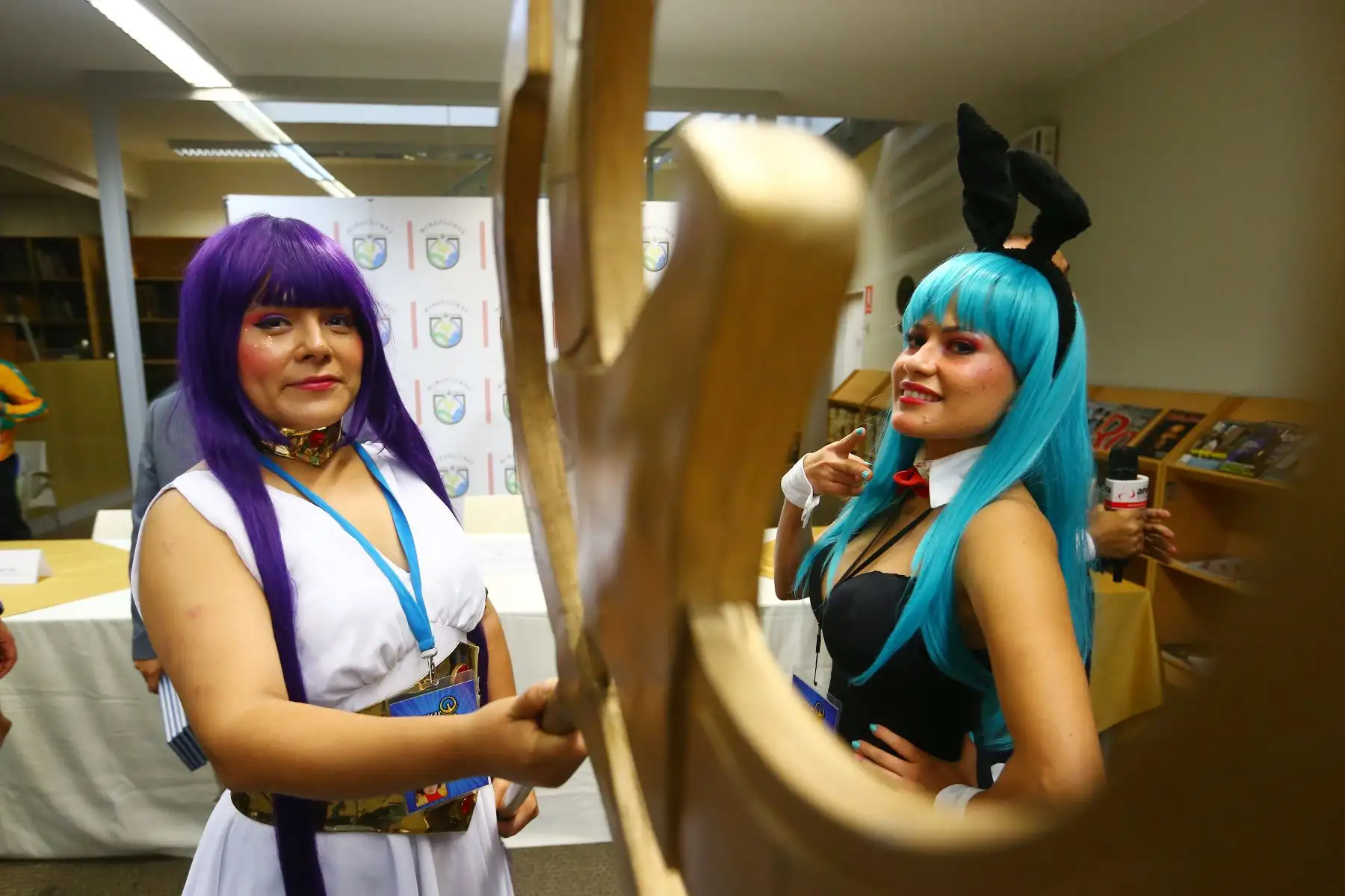 Lanzamiento del II Festival de la Historietas denominado Mundo Joven que se realizará del 20 al 30 de mayo en el parque Kennedy de Miraflores. El evento es organizado por la institución Contra cultura con el apoyo de la Municipalidad de Miraflores y los consulados de Brasil y Argentina.
Foto: ANDINA/ Eddy Ramos