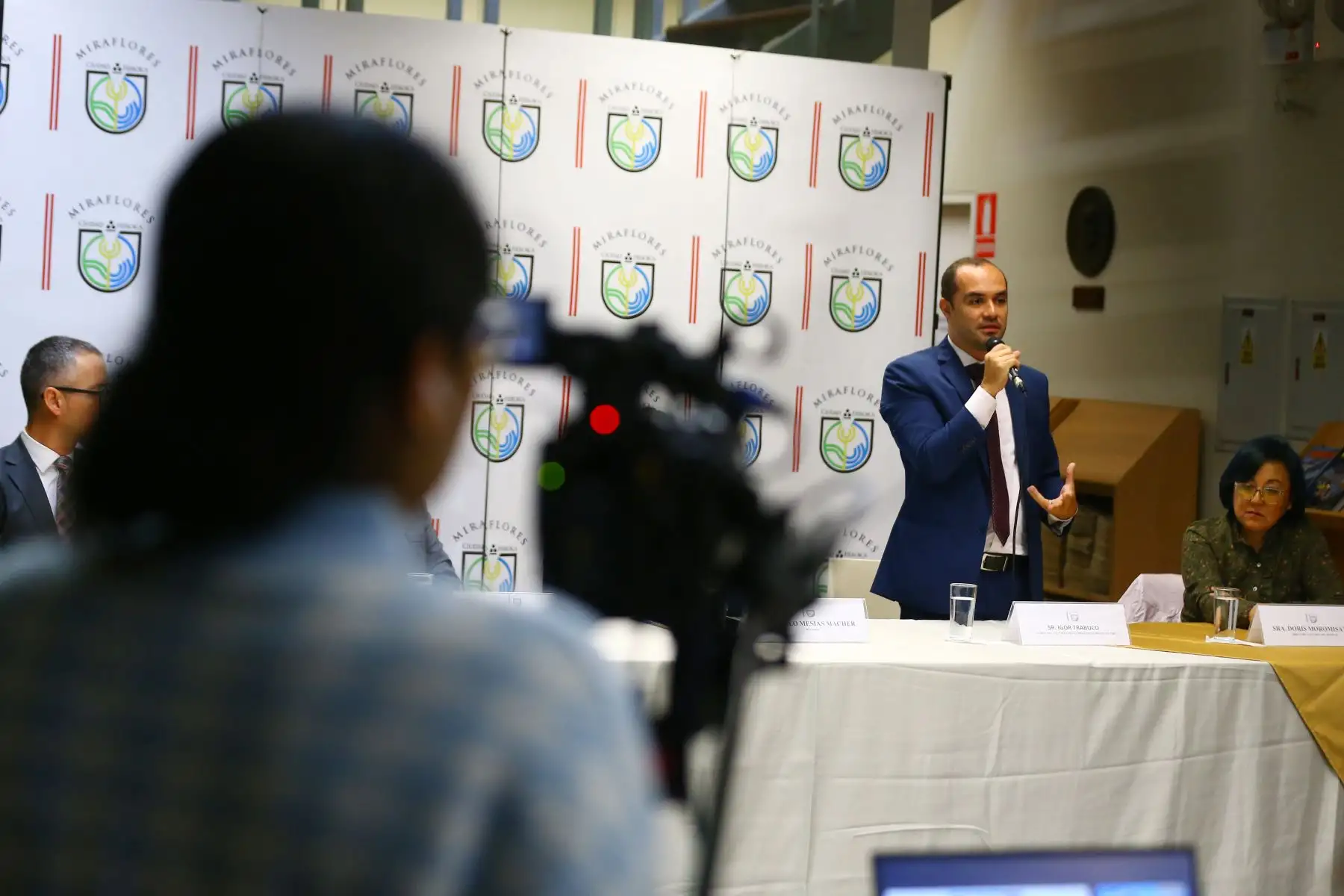 Lanzamiento del II Festival de la Historietas denominado Mundo Joven que se realizará del 20 al 30 de mayo en el parque Kennedy de Miraflores. En la imagen, conferencia de prensa, con la participación del Sr.  Igor Trabuco, agregado cultural de la Embajada de Brasil en Perú.
Foto: ANDINA/ Eddy Ramos
