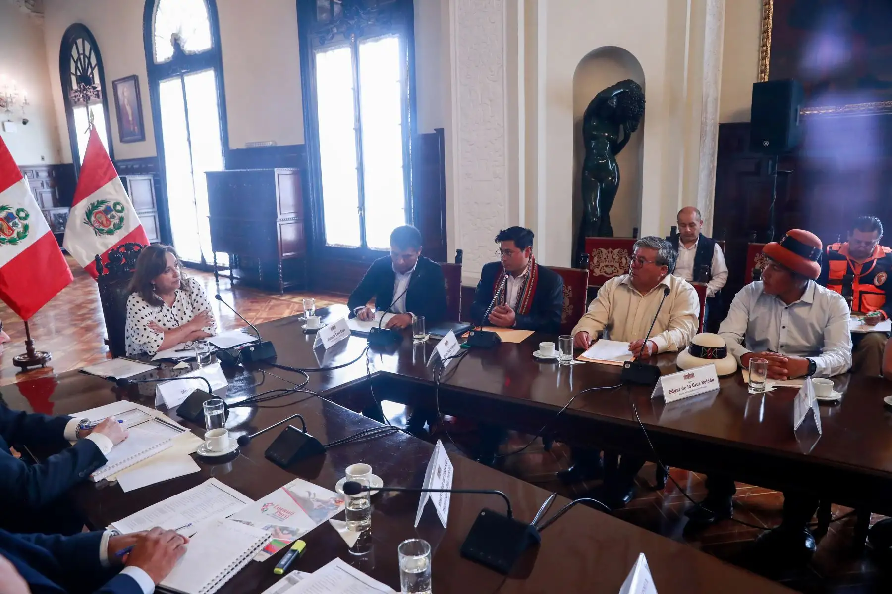 Presidenta Dina Boluarte se reunió con alcaldes de la regiones de Apurímac y Ayacucho.
Foto:ANDINA/Prensa Presidencia