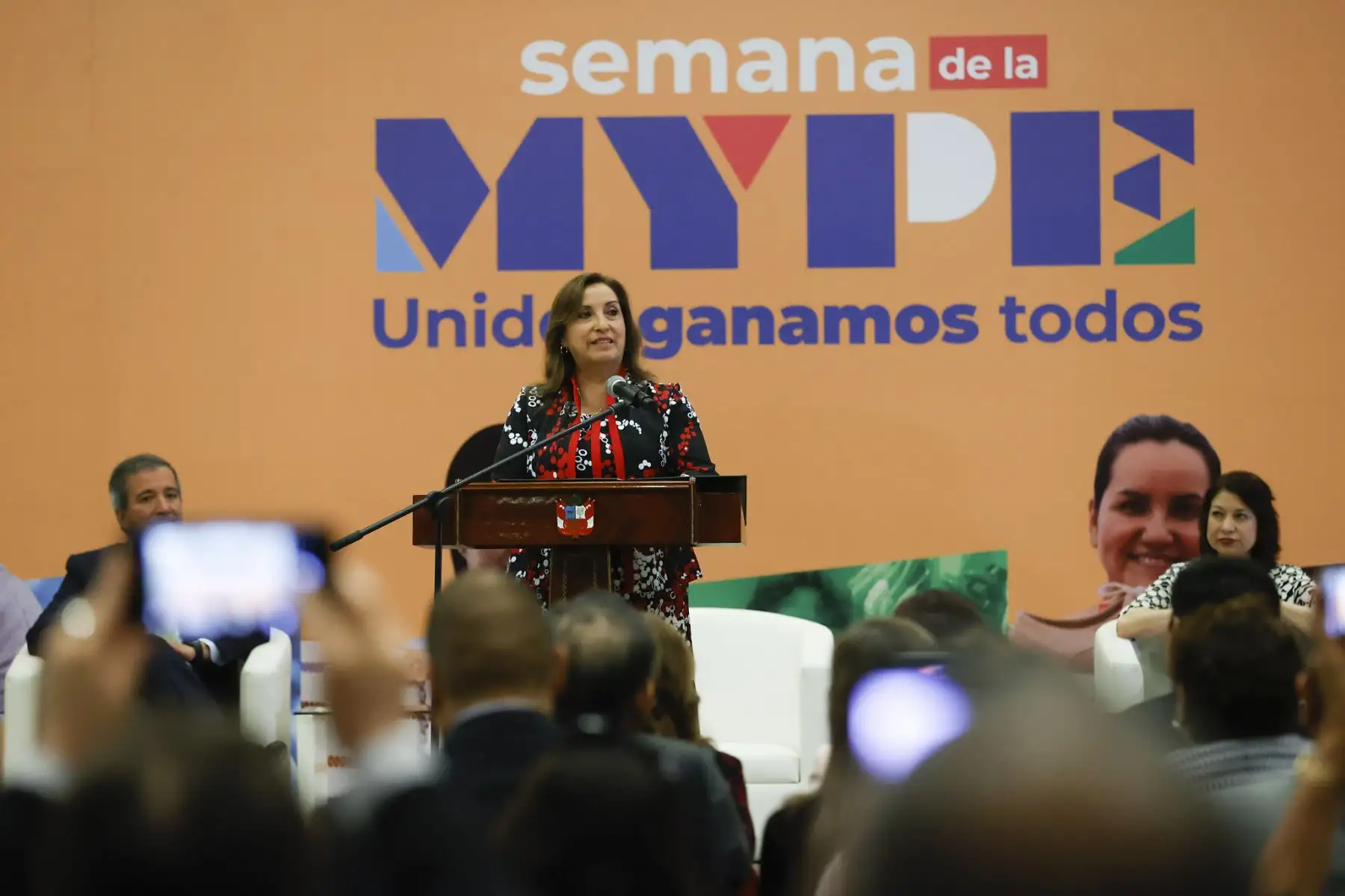Presidenta Dina Boluarte inaugura la Semana de la Mype “Unidos ganamos todos”. Foto: ANDINA/Prensa Presidencia