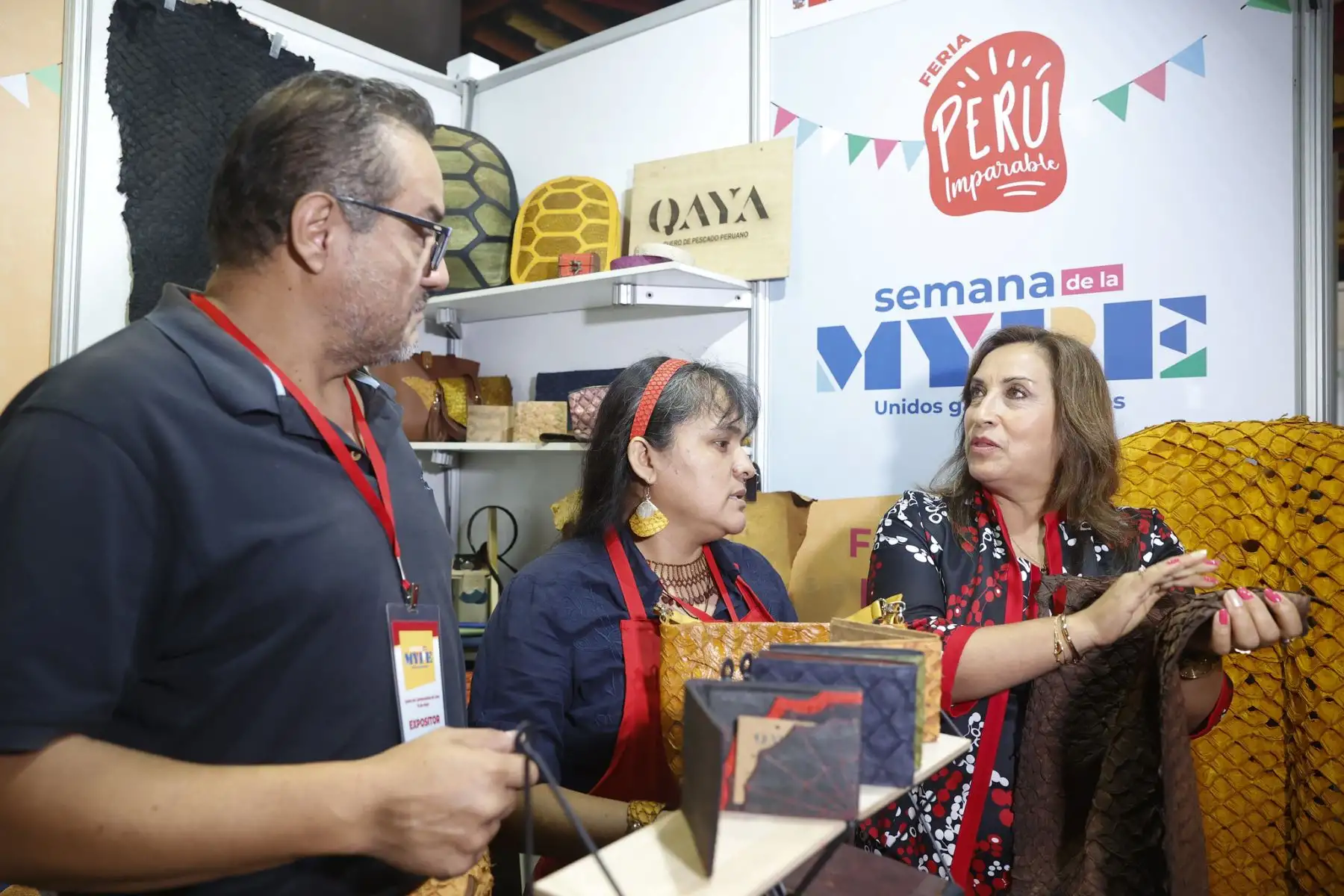 Presidenta Dina Boluarte inaugura la Semana de la Mype “Unidos ganamos todos” Foto: ANDINA/Prensa Presidencia