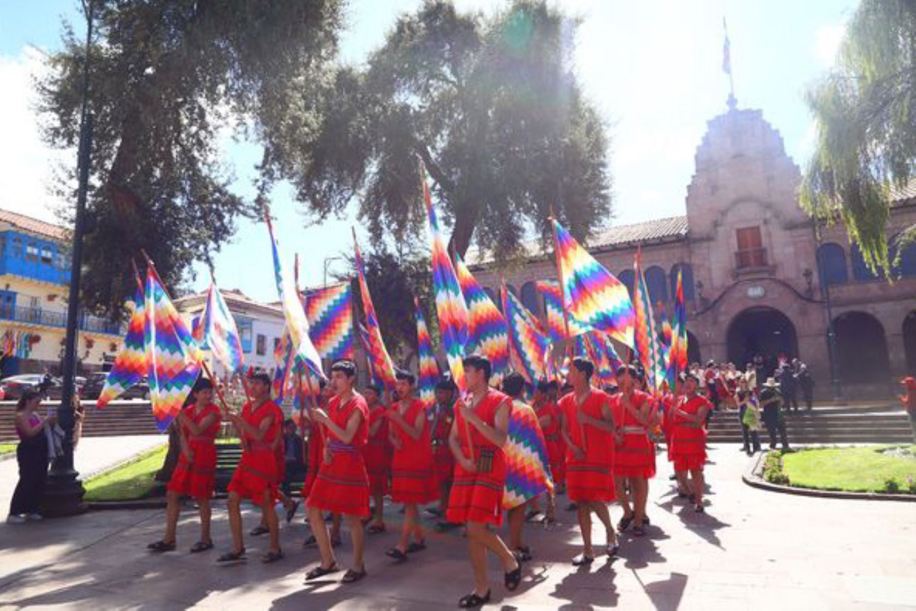 La explanada de Sacsayhuamán es escenario de la más exigente competición que se realiza en el Cusco: el ritual del Warachicuy. Foto: ANDINA/Cortesía Percy Hurtadp