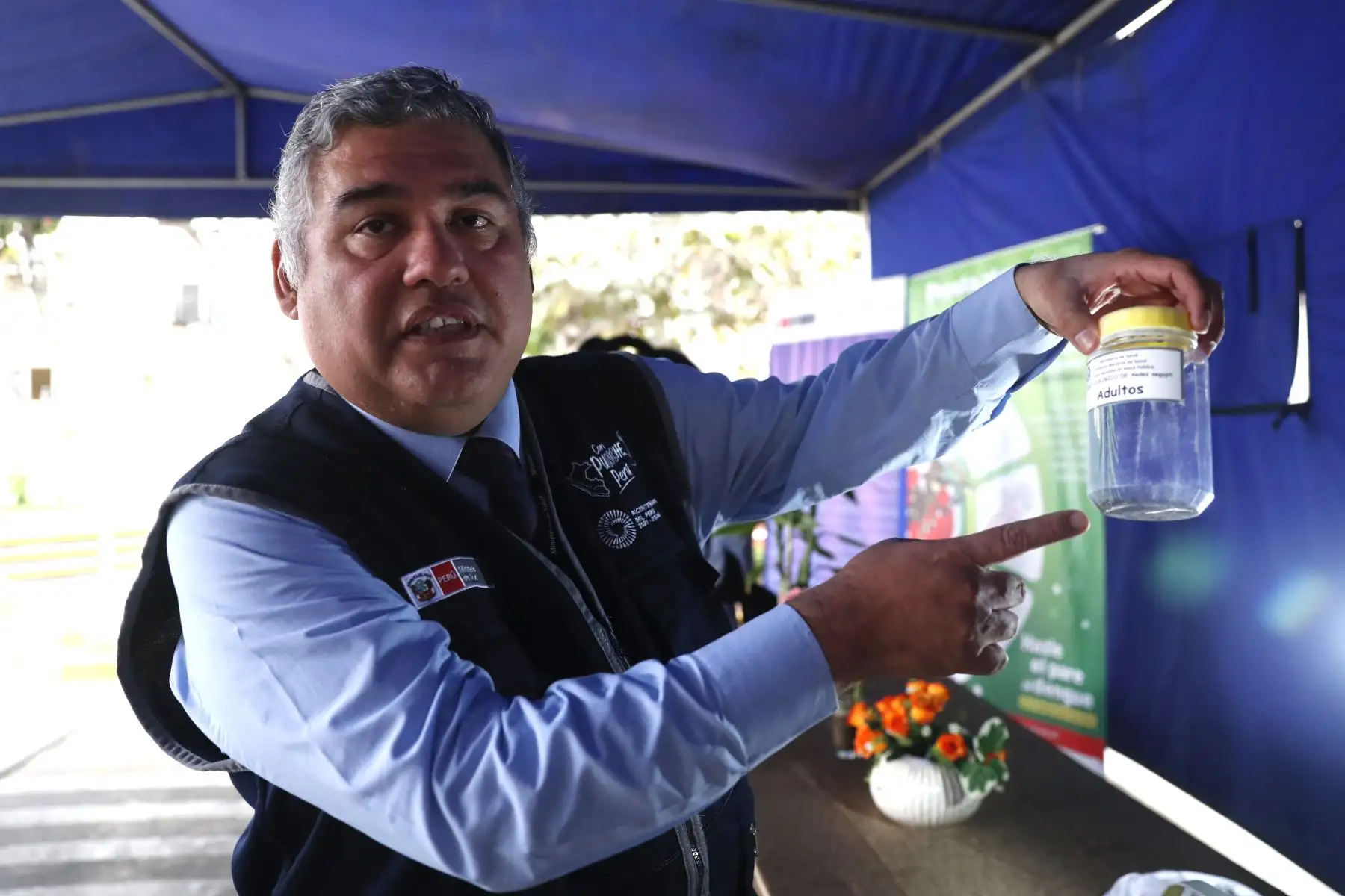 Campaña de prevención de la Digesa ante la presencia del zancudo Aedes aegypti, transmisor de enfermedades como el dengue, zika y chikungunya. 

Foto: ANDINA/Daniel Bracamonte