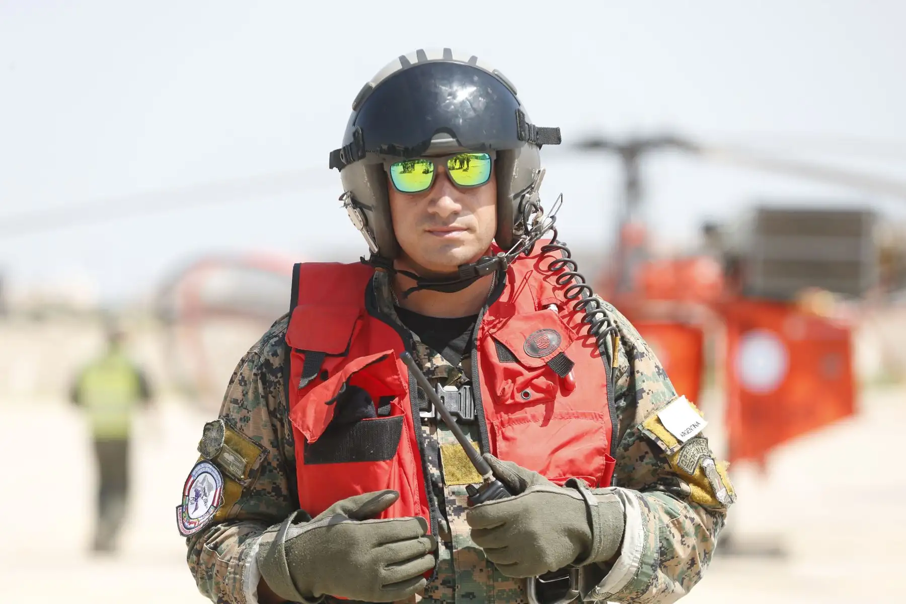 La Fuerza Aérea Argentina realizó ensayos de evacuaciones aeromédicas en Chiclayo, como parte de la agenda del ejercicio combinado "Cooperación IX", que se realiza en el Perú del 8 al 18 de mayo. Foto: ANDINA/Daniel Bracamonte