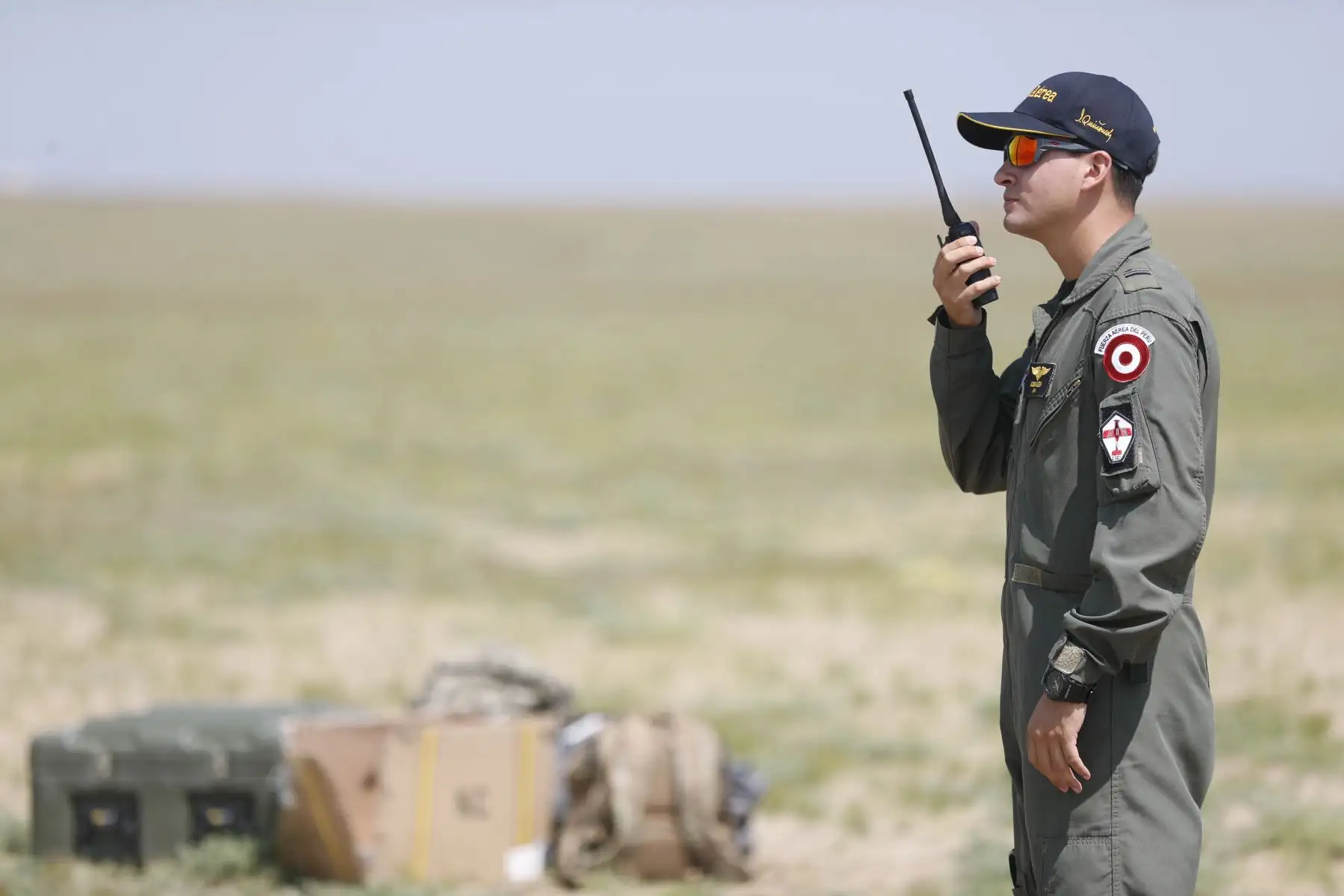 Oficiales de la Fuerza Aérea del Perú participaron en el ejercicio combinado "Cooperación IX" en Chiclayo, orientado principalmente a la acción y prevención ante desastres naturales. Foto: ANDINA/Daniel Bracamonte