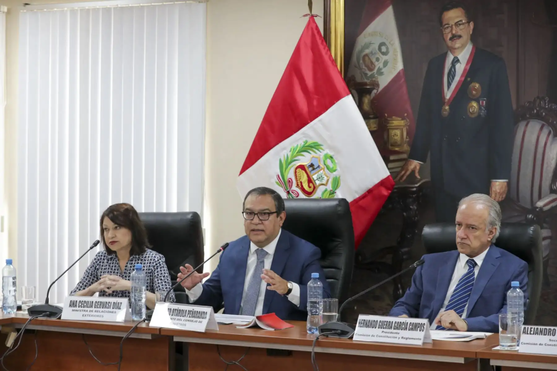 Presidente del Consejo de Ministros Alberto Otárola se presenta ante Comisión de Constitución del Congreso de la República.

Foto: ANDINA/PCM