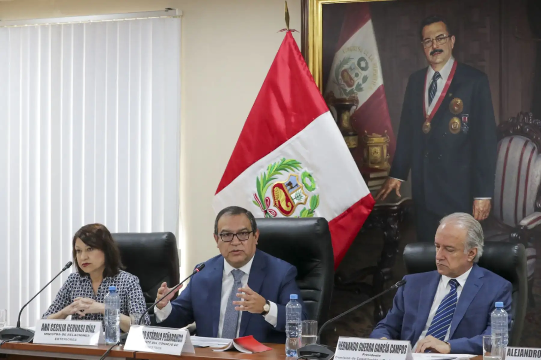 Presidente del Consejo de Ministros Alberto Otárola se presenta ante Comisión de Constitución del Congreso de la República.

Foto: ANDINA/PCM