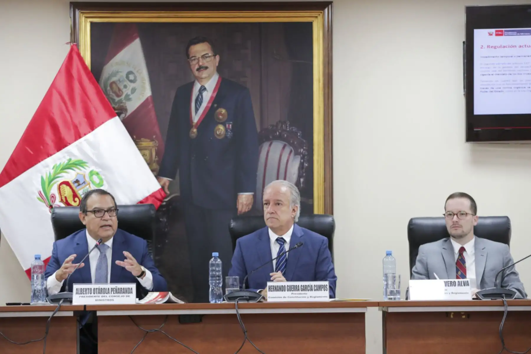 Presidente del Consejo de Ministros Alberto Otárola se presenta ante Comisión de Constitución del Congreso de la República.

Foto: ANDINA/PCM