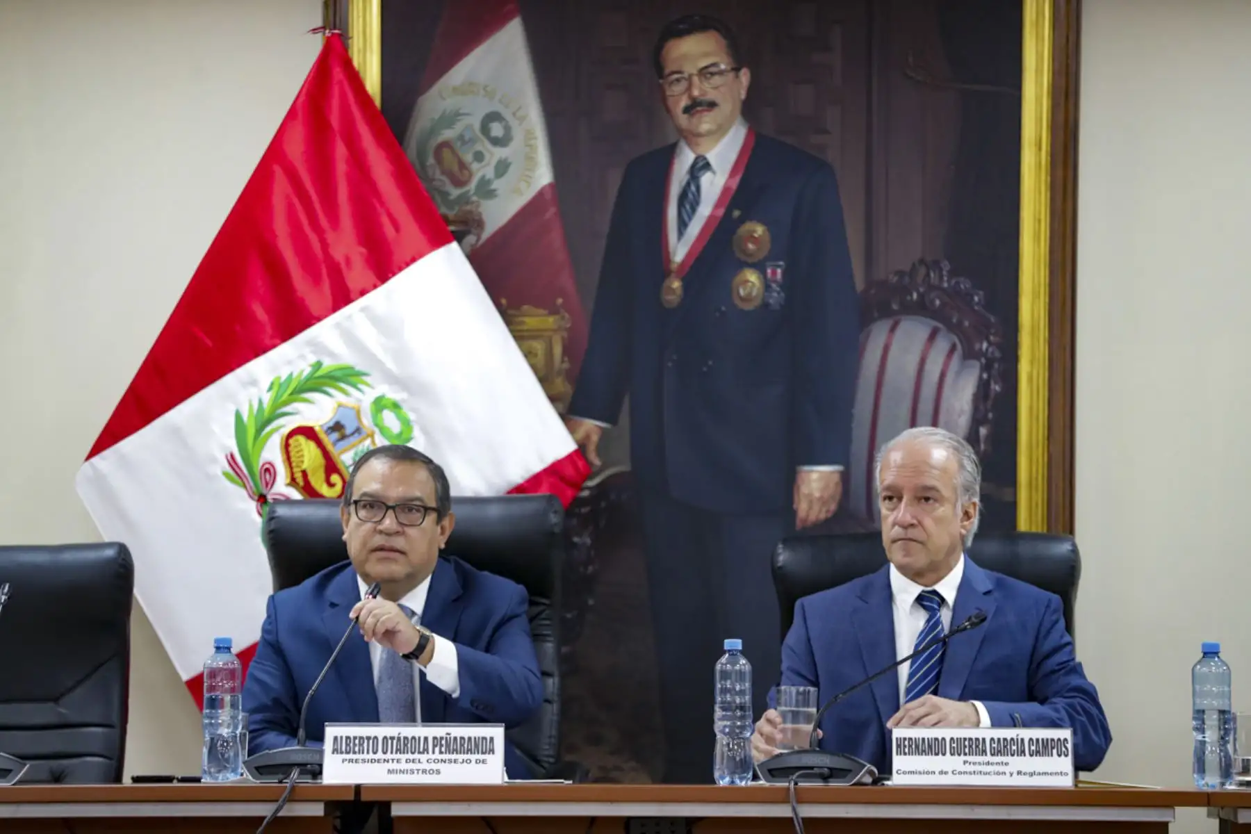 Presidente del Consejo de Ministros Alberto Otárola se presenta ante Comisión de Constitución del Congreso de la República.

Foto: ANDINA/PCM