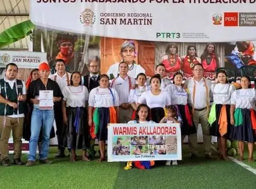 Tres comunidades nativas de la región San Martín obtienen títulos de propiedad rural. ANDINA/Difusión