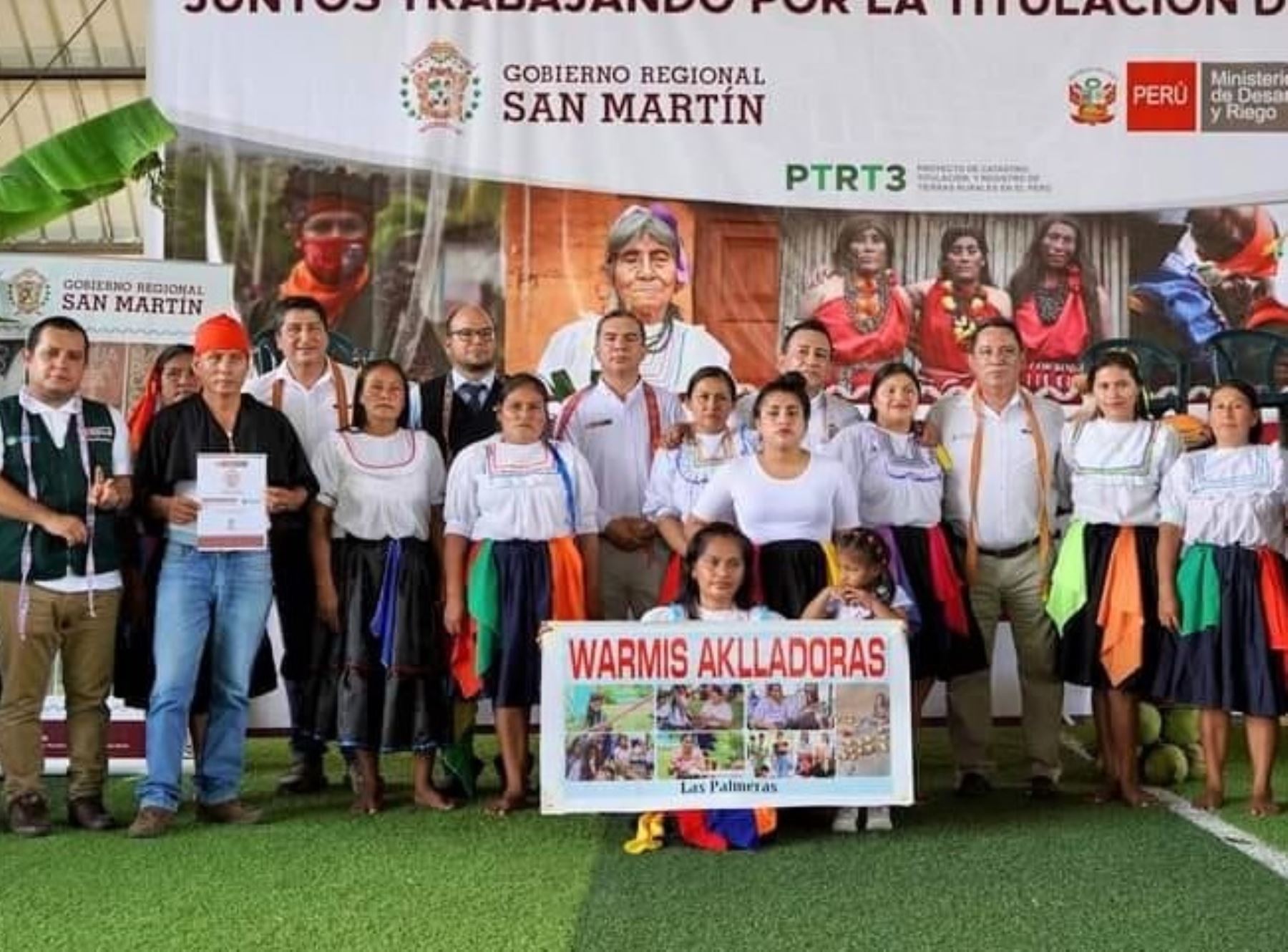 Tres comunidades nativas de la región San Martín obtienen títulos de propiedad rural. ANDINA/Difusión